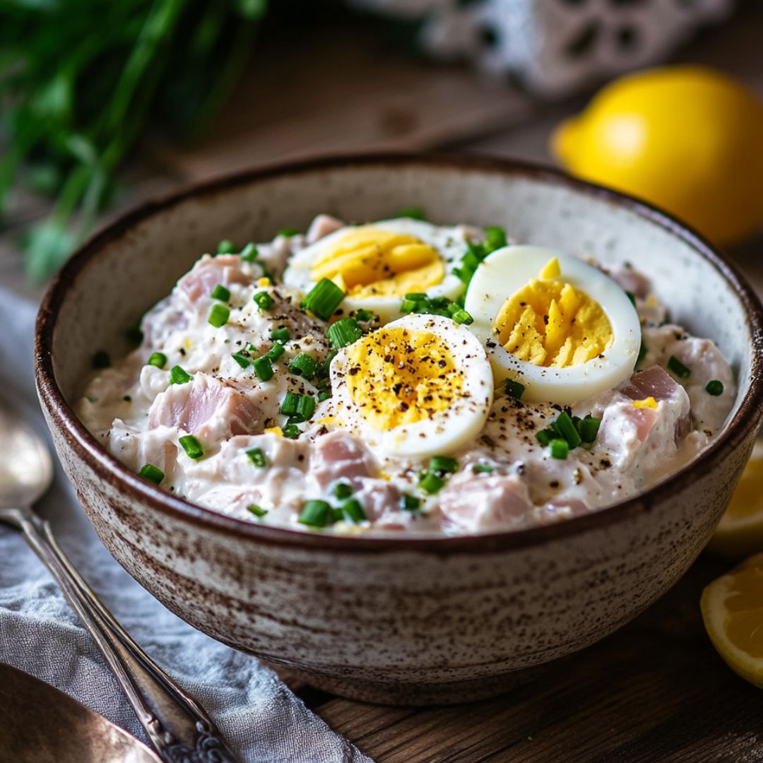 Thunfischsalat mit Ei &amp; Joghurt – Cremig, Proteinreich &amp; Blitzschnell ...