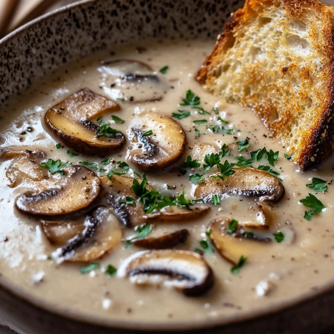 Pilzsuppe ohne Sahne – Leicht, Aromatisch &amp; Sättigend! - Heimatküche