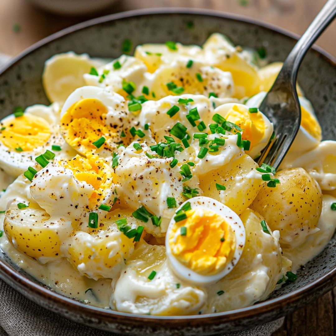 Kartoffelsalat mit Joghurt &amp; Ei – Leicht, Cremig &amp; Perfekt für jede ...