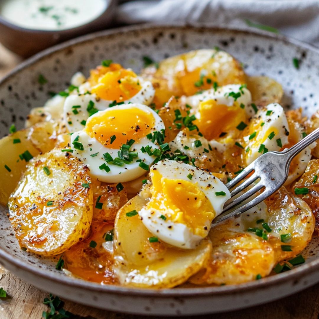 Kartoffelsalat mit Joghurt &amp; Ei – Leicht, Cremig &amp; Sättigend! - Heimatküche